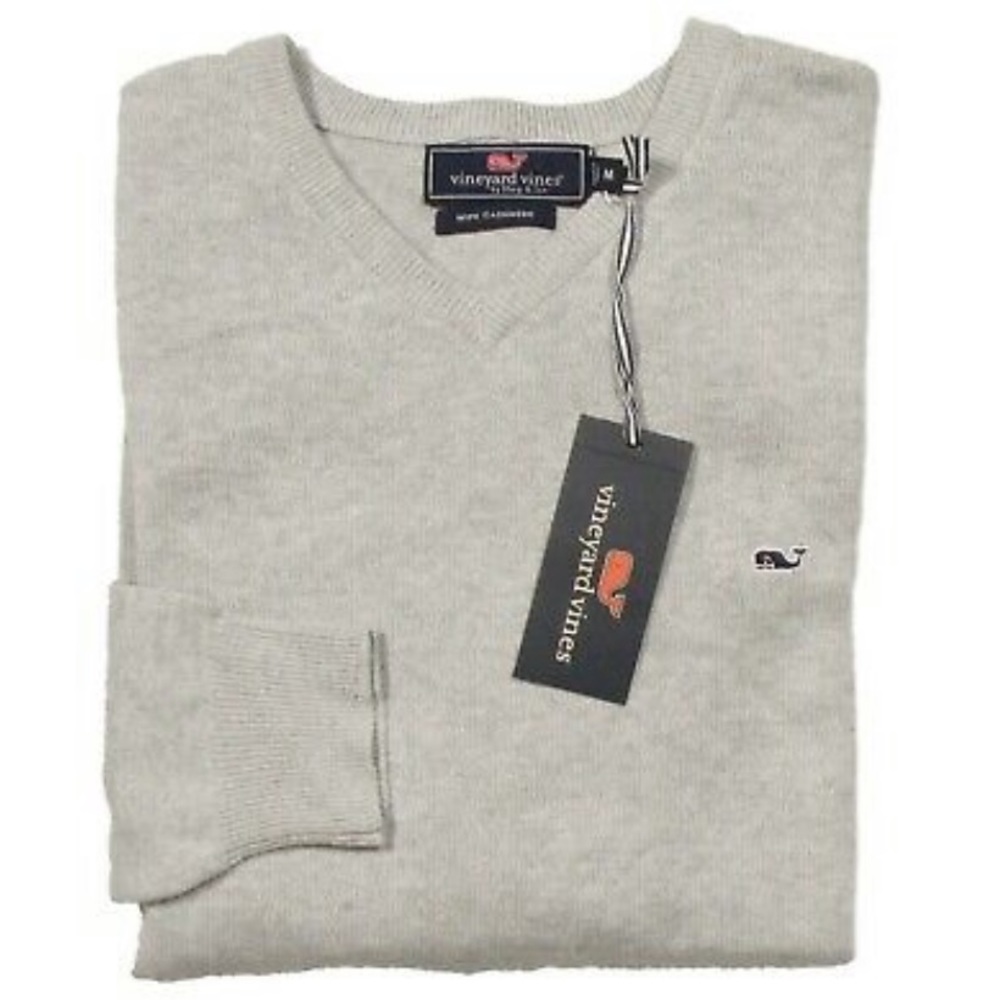 Light Grey Vneck Sweater